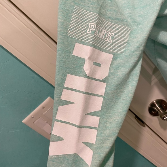 VS Pink Zip Up Sweatshirt- Teal - Picture 4 of 4